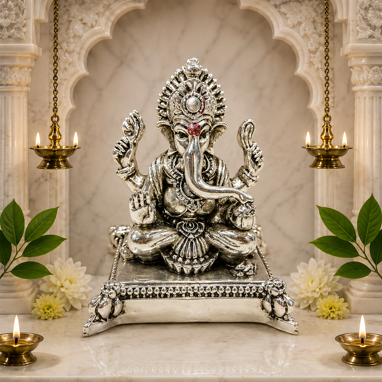 Silver Ganesh Ji